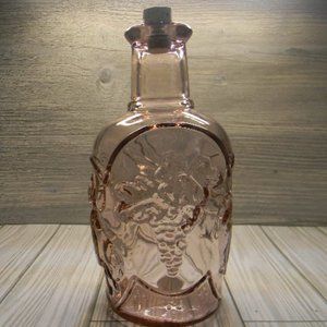 Libbey Pink Glass Decanter